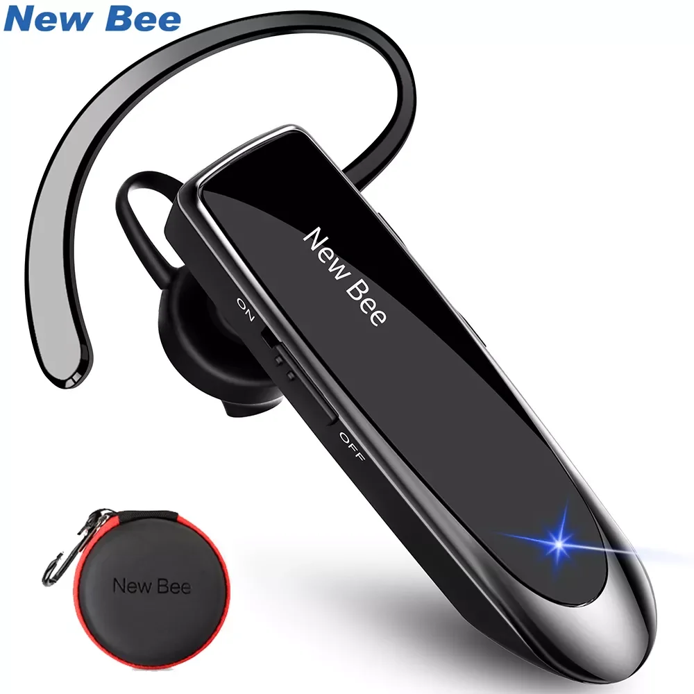 

Беспроводные наушники New Bee с микрофоном, гарнитура с поддержкой Bluetooth V5.0, с шумоподавлением CVC6.0, 24 часа в сутки