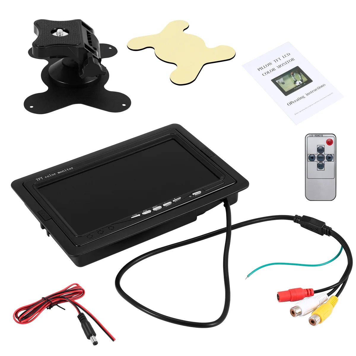 Мини-телевизор 7-дюймовый HD-монитор 800X480 Портативный автомобильный ЖК-экран на