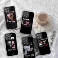 jujutsu kaisen anime phone case for iphone 12 11 pro max mini x xs xr 7 8 plus camera lens liquid silicone
