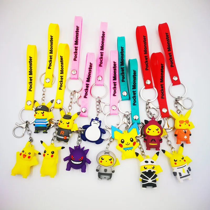

Pokémon Car Key Pendant Pokémon Cartoon Creative Doll Couple Backpack Keychain Ornament Christmas Gifts