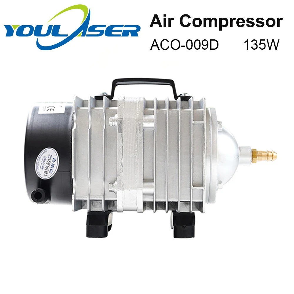 YOULASER 135W Air Compressor Electrical Magnetic Air Pump for CO2 Laser Engraving Cutting Machine ACO-009D