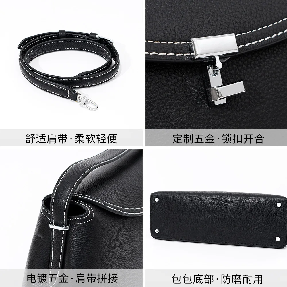 Высококачественная сумка через плечо с верхним слоем из воловьей кожи и клапаном