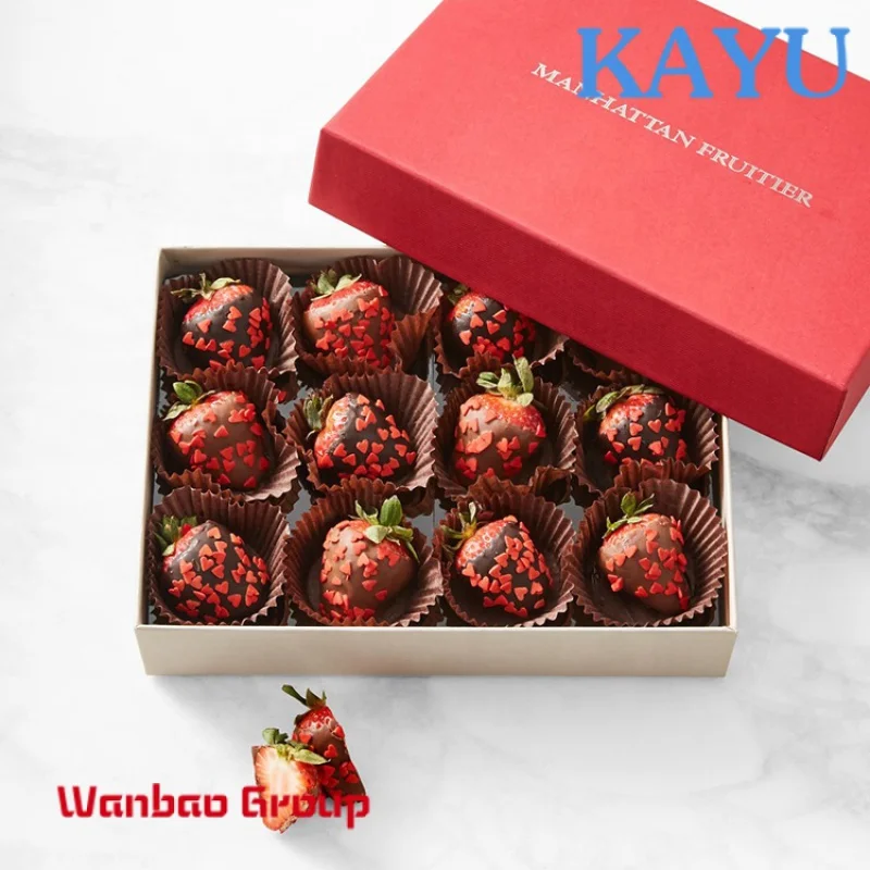 gift customized packaging chocolate covered strawberry boxes