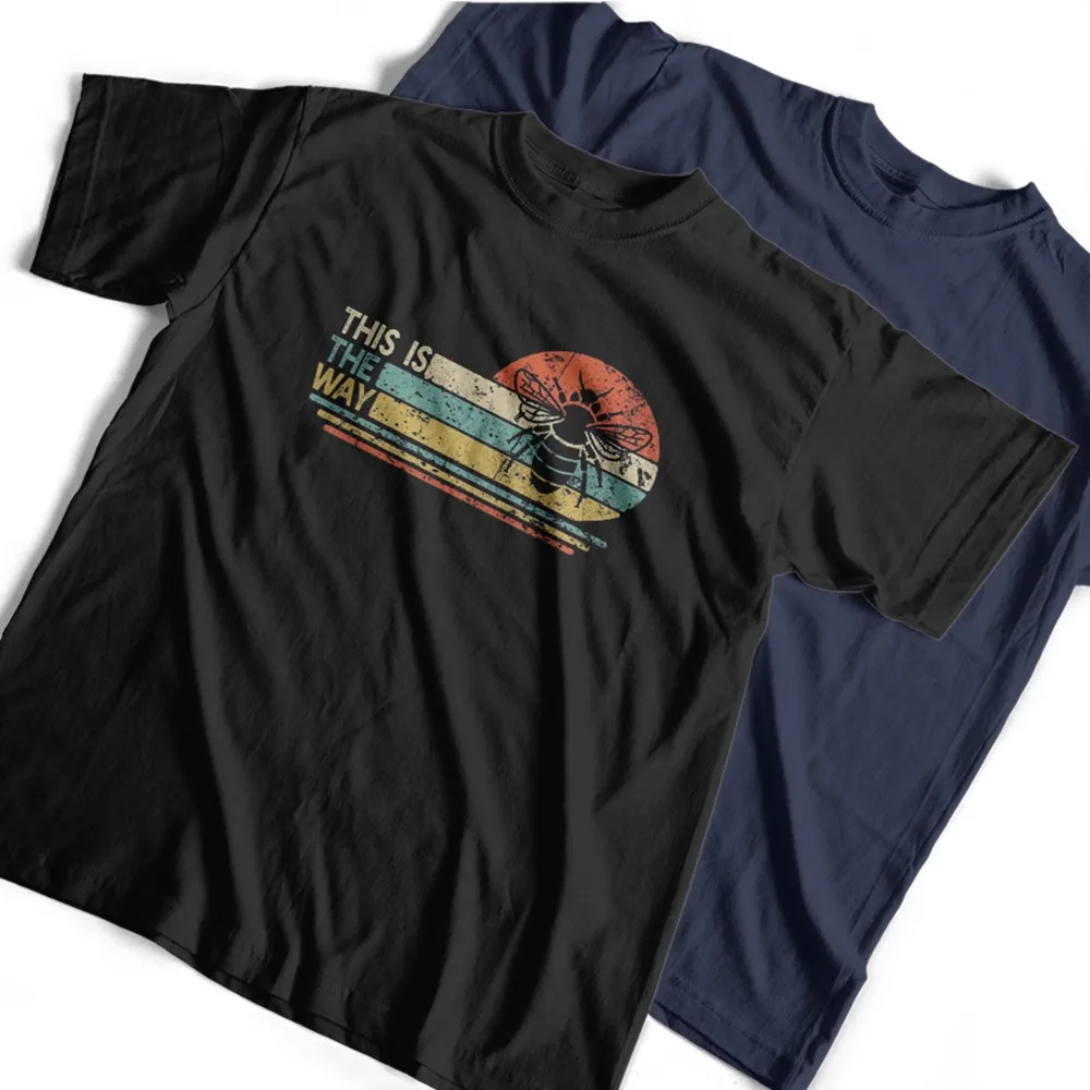 

Футболка COLDOFF с круглым вырезом и принтом пчелы, 100% хлопок, унисекс, крутая Мужская футболка с пчелами, свободная футболка, Мужская футболка ...