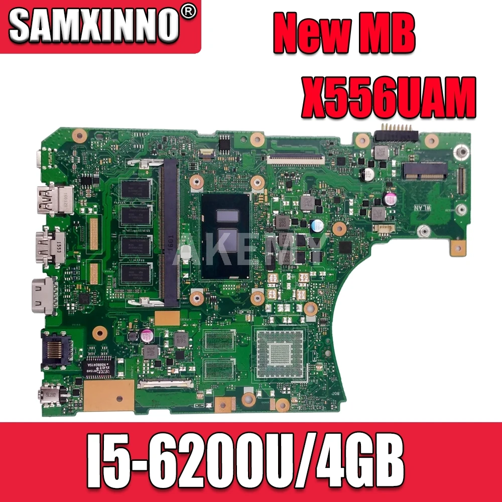 

Материнская плата X556UA для ASUS X556U X556UJ X556UV X556UA X556UQ X556UAM, материнская плата ноутбука I5-6200/6198U, протестированная оригинальная материнская плата