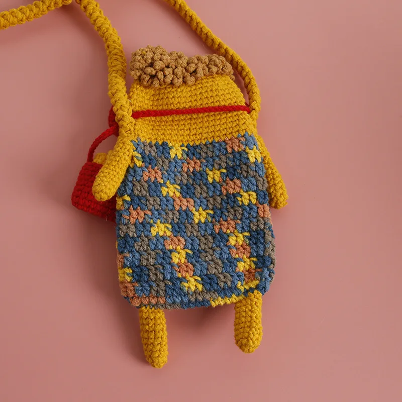Креативная вязаная вручную Сумка-Кроссбоди