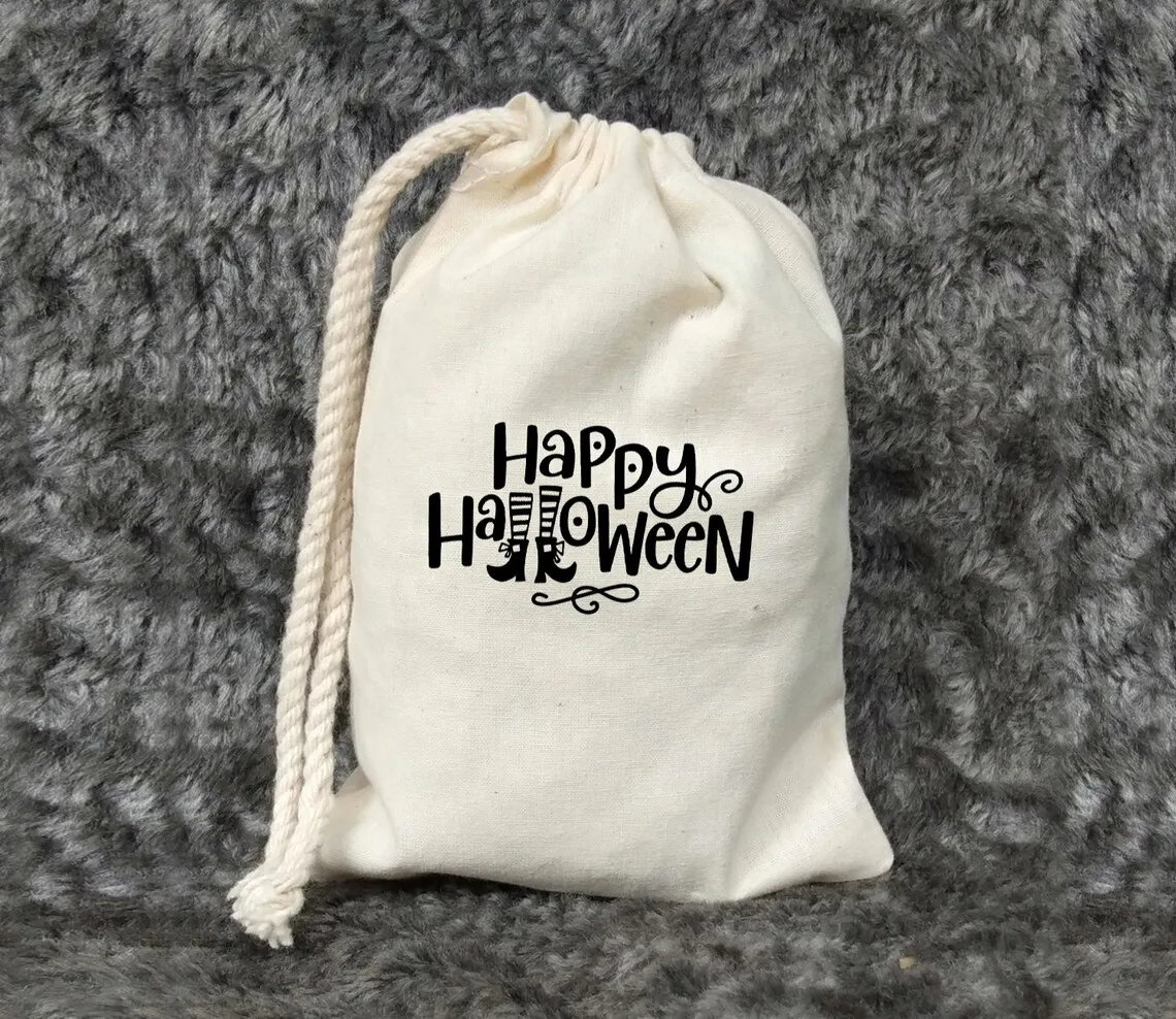 

20 шт. счастливая фотография-сумки для трюков или подарков-Персонализированная сумка для Хэллоуина-сумки для подарков на Хэллоуин для детей-тыква на Хэллоуин