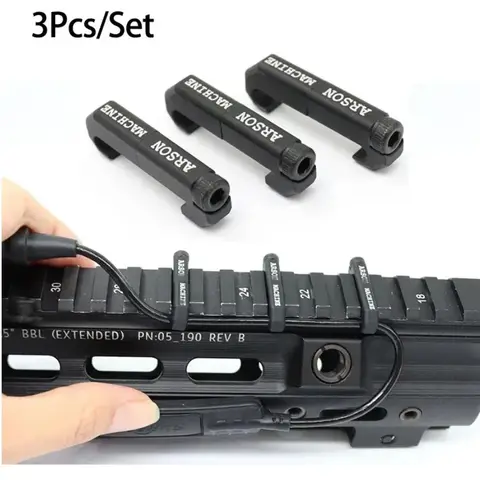 Тактический 3 шт. Arson Machine Cable Management MLOK WireGuide System для M300 M600 PEQ, оружие, фонарик, переключатель, зажим для кабеля