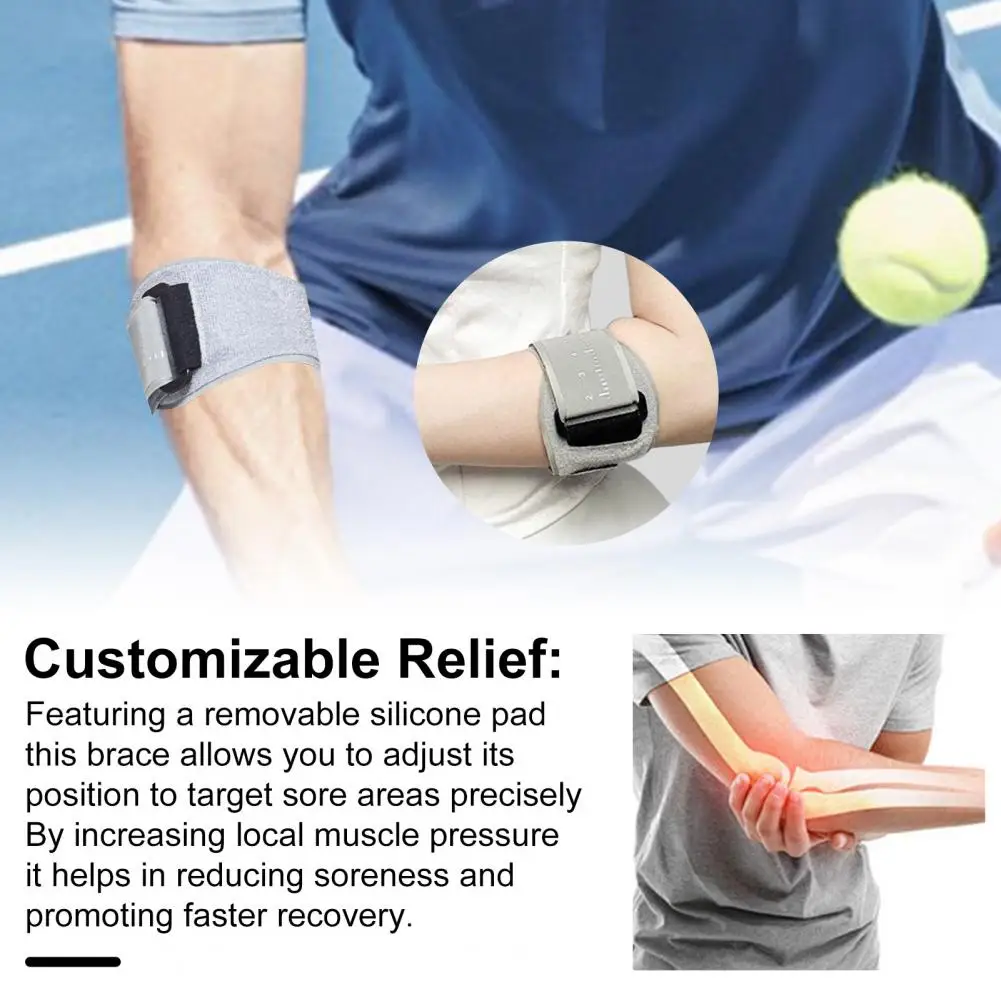 Теннисный локоть силиконовая накладка поддерживающая повязка на для тендинита