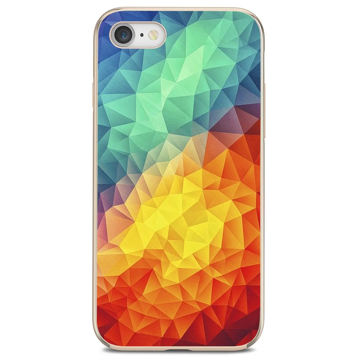 Цветной мягкий чехол с геометрическим рисунком для Xiaomi Redmi Note 10 10s 3S 4 4X 5 6 6A 7 8 8T 7A 9 9T