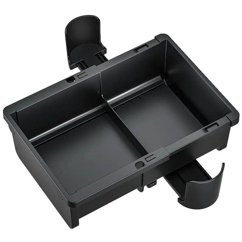 

Ящик для хранения в подлокотнике автомобиля многофункциональный органайзер для центральной консоли с держателем для чашки с водой, регулируемый органайзер для туалетной бумаги