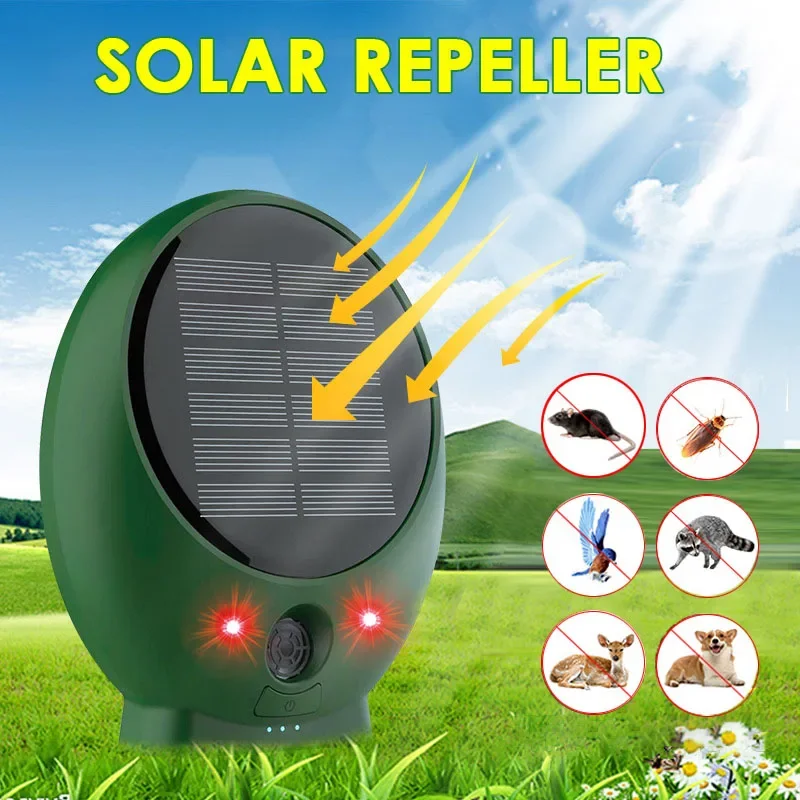 Солнечный инфракрасный репеллент для птиц шрам мышь водонепроницаемый