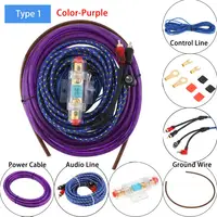 1 Set 6 Gauge Car Speaker Subwoofer Cable Wiring Amplifier Installation Kit Audio Wire Power Line Fuse Holder Suit