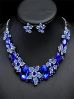 exquisite design exaggerated retro banquet dress fashion temperament necklace earrings set for woman