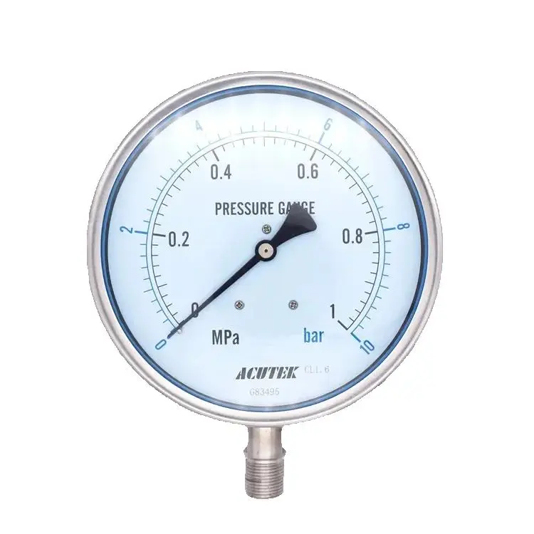 Манометр природный газ Petrochemical электрическая мощность Y150BF -0 1-160 МПа нержавеющая