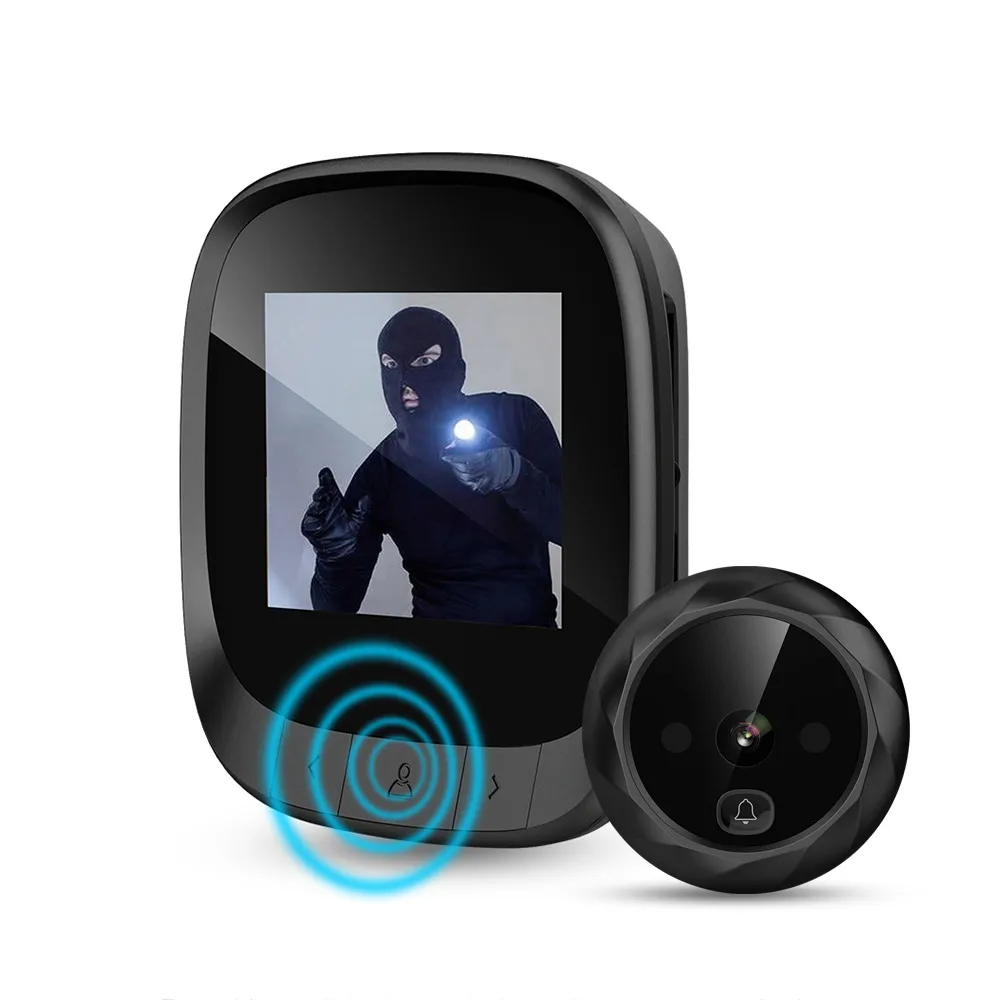 

2.4 inch LCD screen access control camera smart electronic door viewer infrared night door peephole camera photo record number