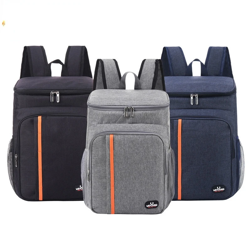 

Thermal Backpack Waterproof Thickened Cooler Bag 18L Large Insulated Food Grade PEVA Family School Picnic Refrigerator Lunch Bag