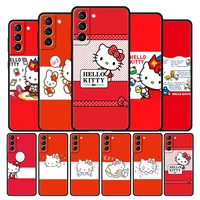 case cover for samsung galaxy note 10 20 8 9 10 ultra f12 f22 m30s m11 m22 5g cell capa capinha hello kitty art japan