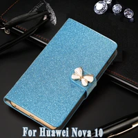 luxury women case for huawei nova 10 nco al00 funda wallet flip phone covers for hauwei huawey nova10 y90 nova 10 pro coque etui
