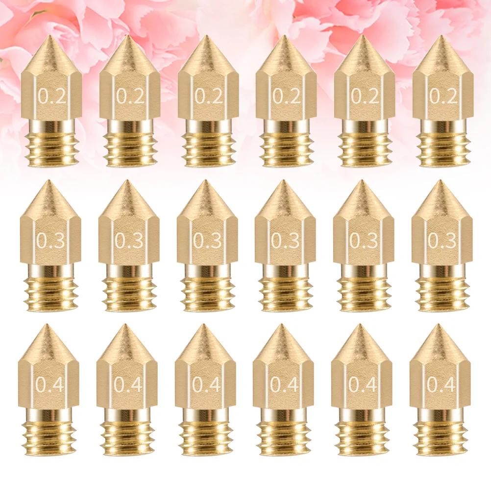 

3D Nozzle Nozzles Extruder Replacement Accessories Parts Tool Brass Change Printing Supplies Steel Filament Wear Resistant Print