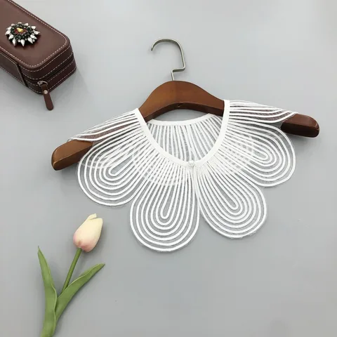 Съемный воротник из полиэстера  черный/белый