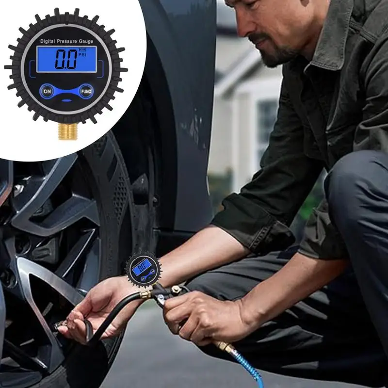 Цифровой манометр для шин Многоцелевой цифровой Автомобильный Практичный