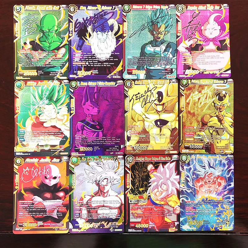 2022 новые карты Goku Dragon Ball Super TCG с флэш-картами автограф карта VEGETA MORO Jiren