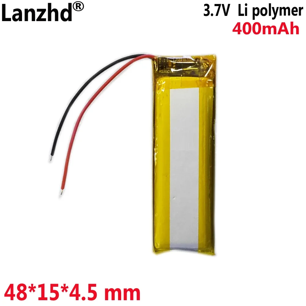 Литиевая батарея 3 7 В для записи ручки чтения Бизнес-ручка Длинная 400 мАч 451548 451550