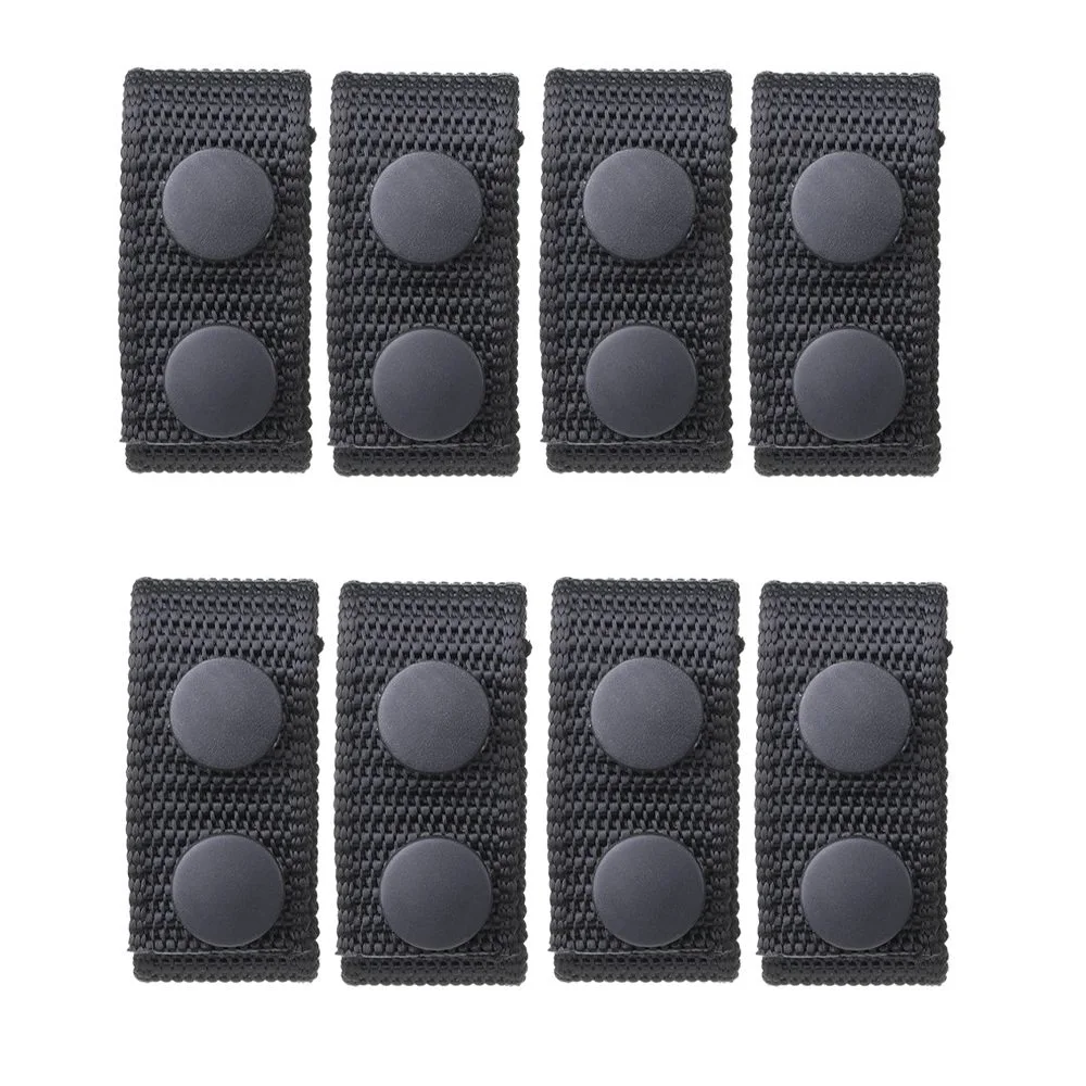 

8PCS Military Tactical Belt Buckle Heavy Duty Nylon Webbing Molle Belt Keeper Strap Outdoor Buckle Strap Tool Accessories