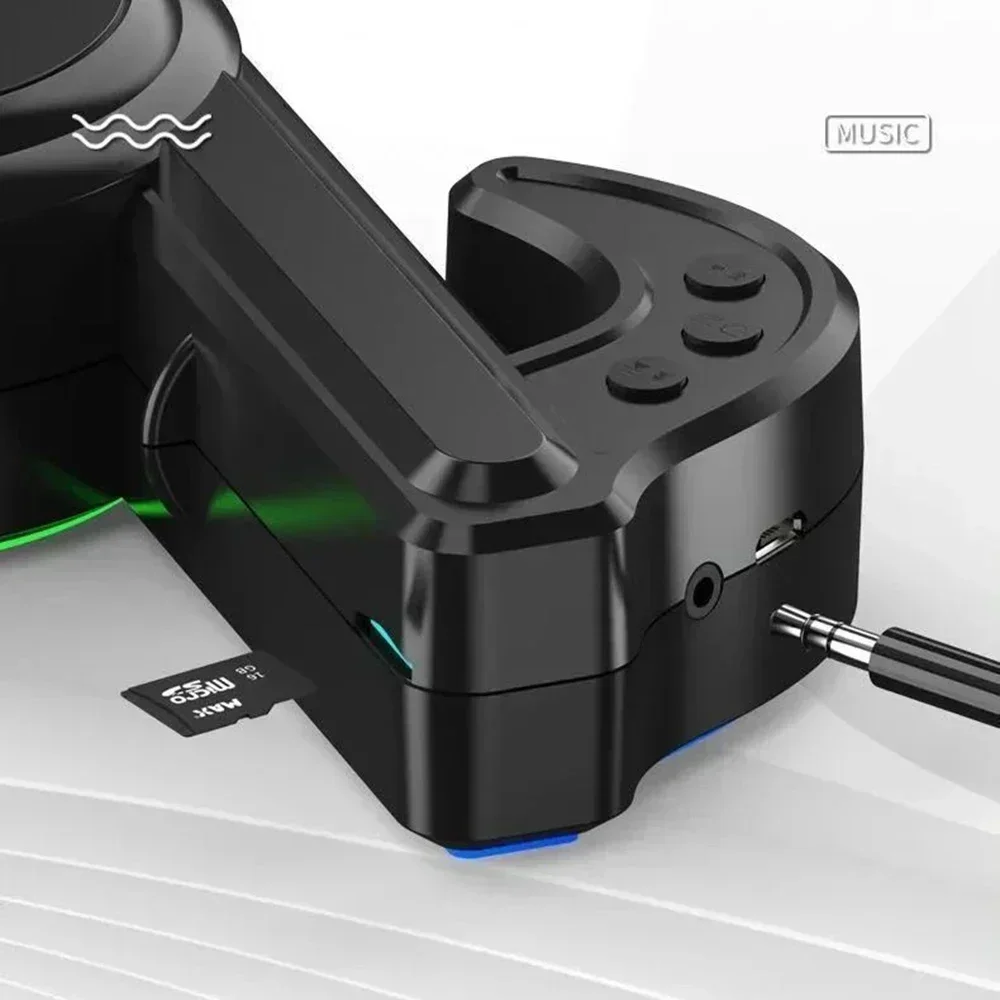 Удобный беспроводной динамик с стерео режимом и RGB-подсветкой портативный