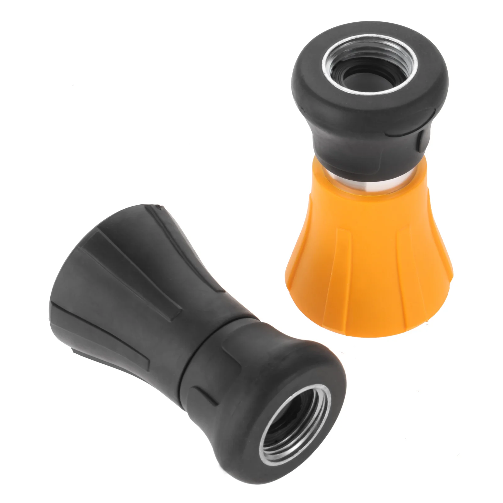 

1pc Fireman Style Hose Nozzle Zinc Alloy Rubber fit 3/4" Garden Hose Adjustable Spray Water Pressure Durable Anti-Leak No Rust