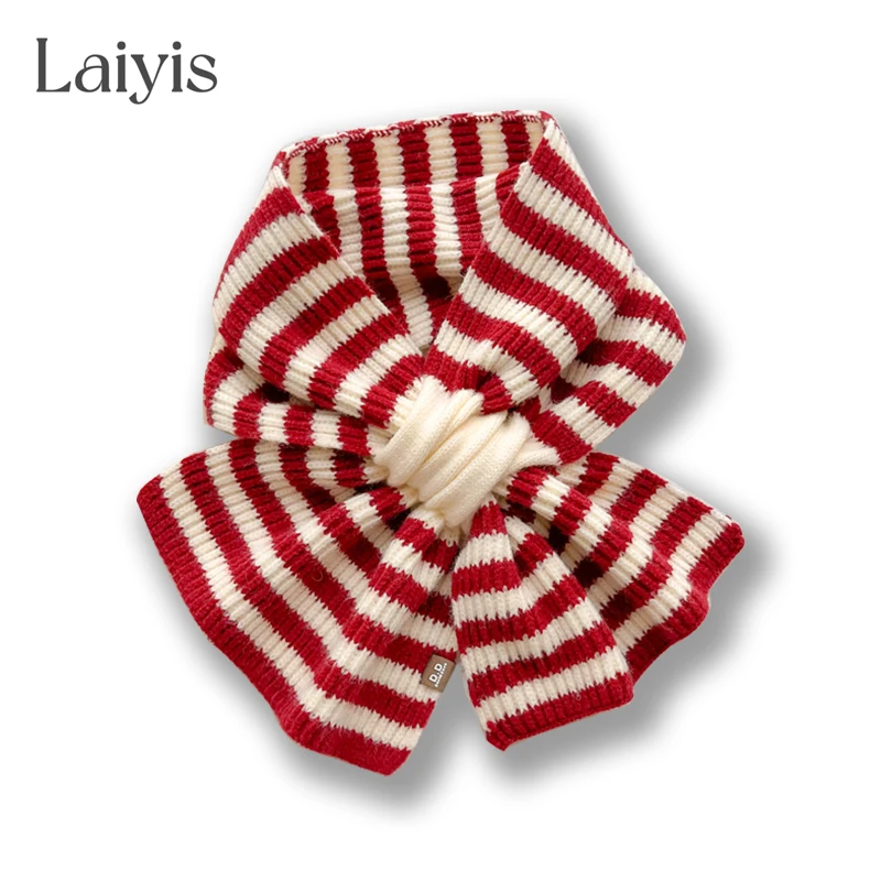 

New Muffler Soft Neckerchief Knitted Scarf Women Winter Warm 2022 Woolen Yarn Fashion Bufanda Skinny Echarpe Bandana Foulard