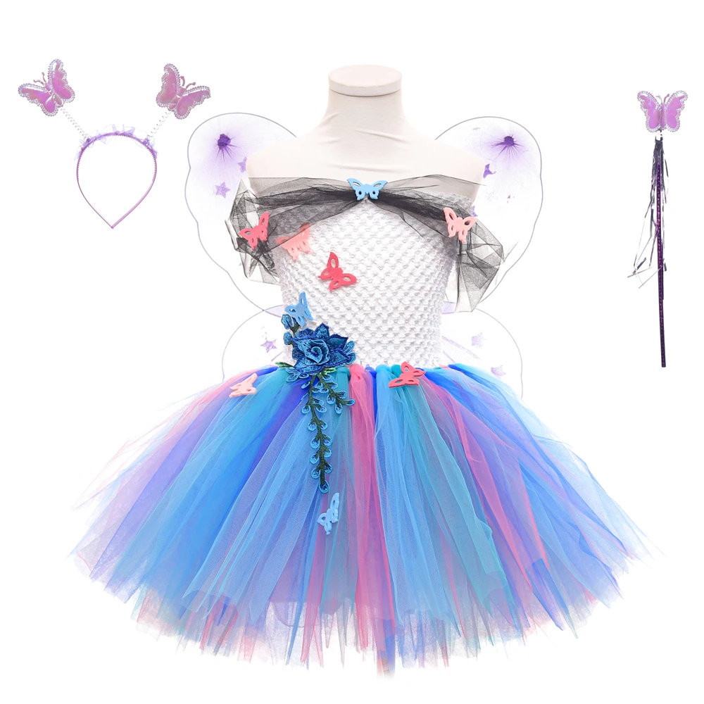 

Tutu Costume Girls Encanto Princess Kids Lolita Vestidos Dresses for Girls Birthday Carnival Party with Accessories Frock Cos