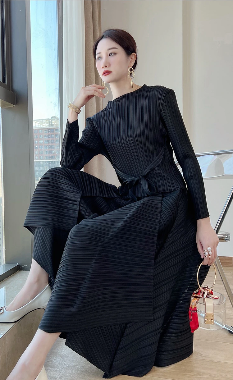 Женский повседневный комплект одежды миаке весенний свободный универсальный