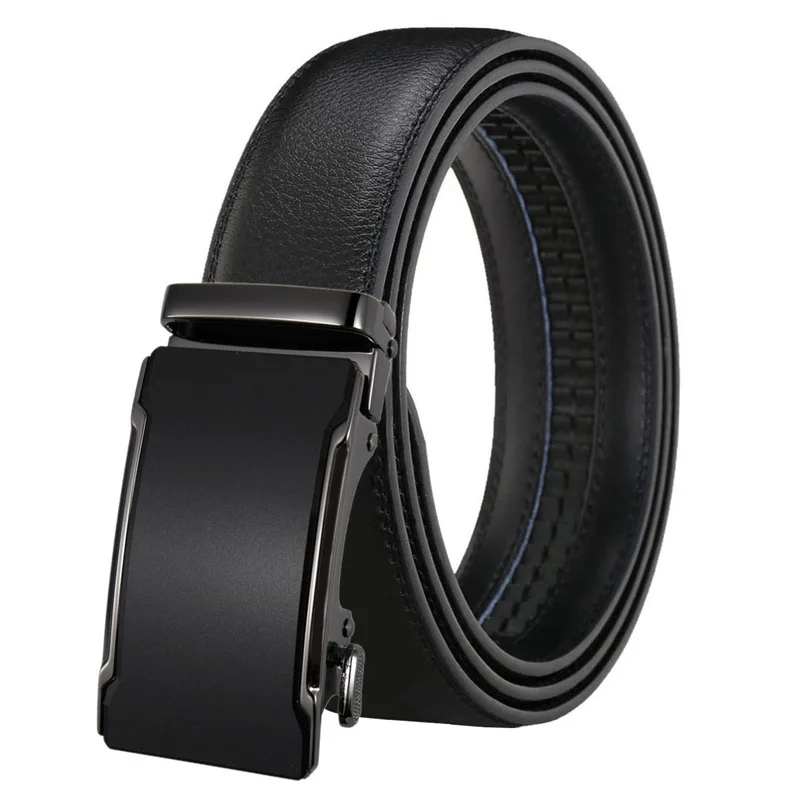 

Genuine Leather Belt Men High Quality Ratchet Automatic Buckle Dress Belts For Male Cowhide Business Casual Fashion Jeans Gift