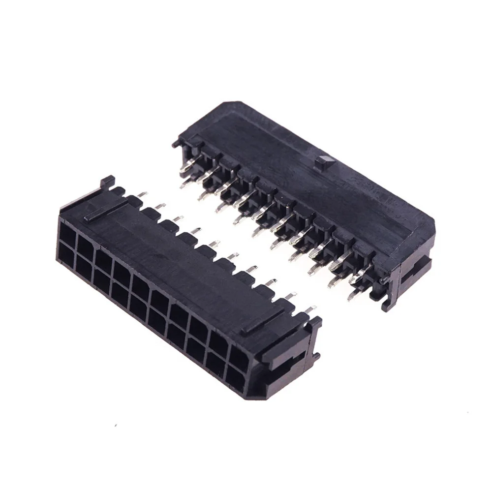 5/10 шт. 3 0 мм встраиваемый разъем Micro-Fit Штекерный PCB прямой 2 4 6 8 10 12 14 16 18 20 22 24