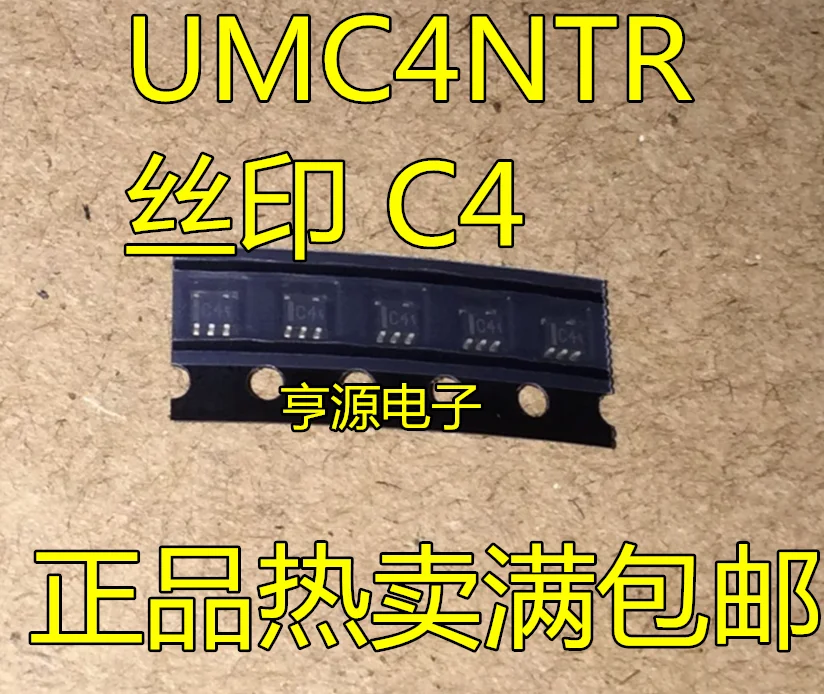

10pieces UMC4NTR MC4N C4 SOT23-5 Original New Quick Shipping