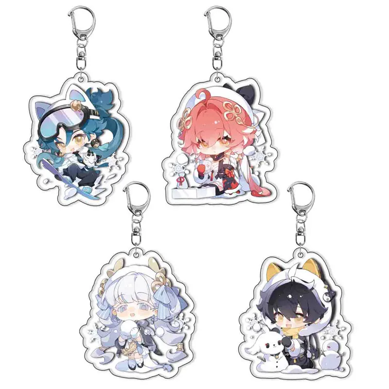 Игра Wuthering Waves Changli Jinhsi Jiyan Rover брелок для косплея фигурка кулон аниме ключей сумка
