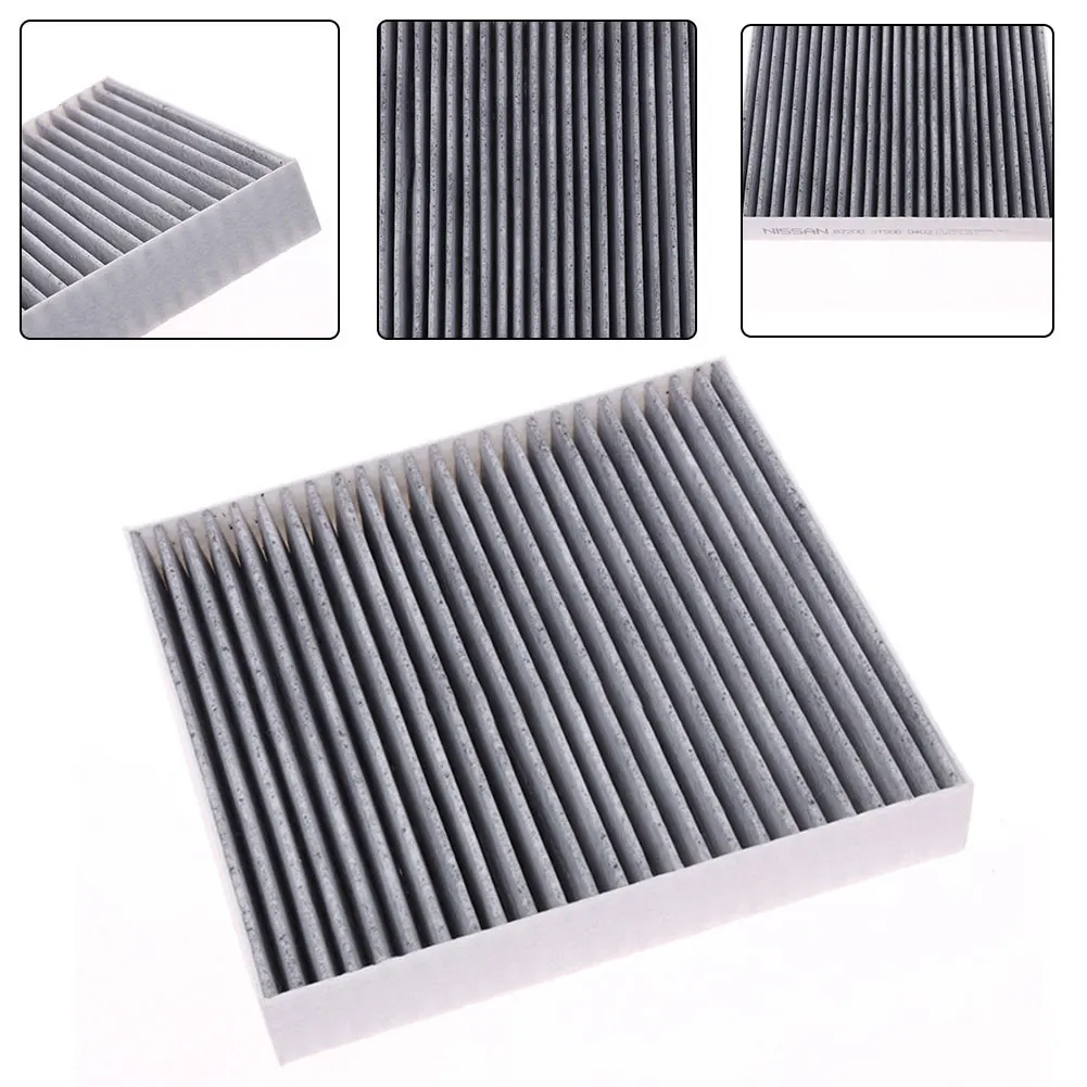 

1pc Cabin Air Filter 8.53\\'\\'X7.76\\'\\'X0.98\\'\\' Air Filter Cover Carbon Fiber For Mazda Cx-7 Auto Replacement Parts