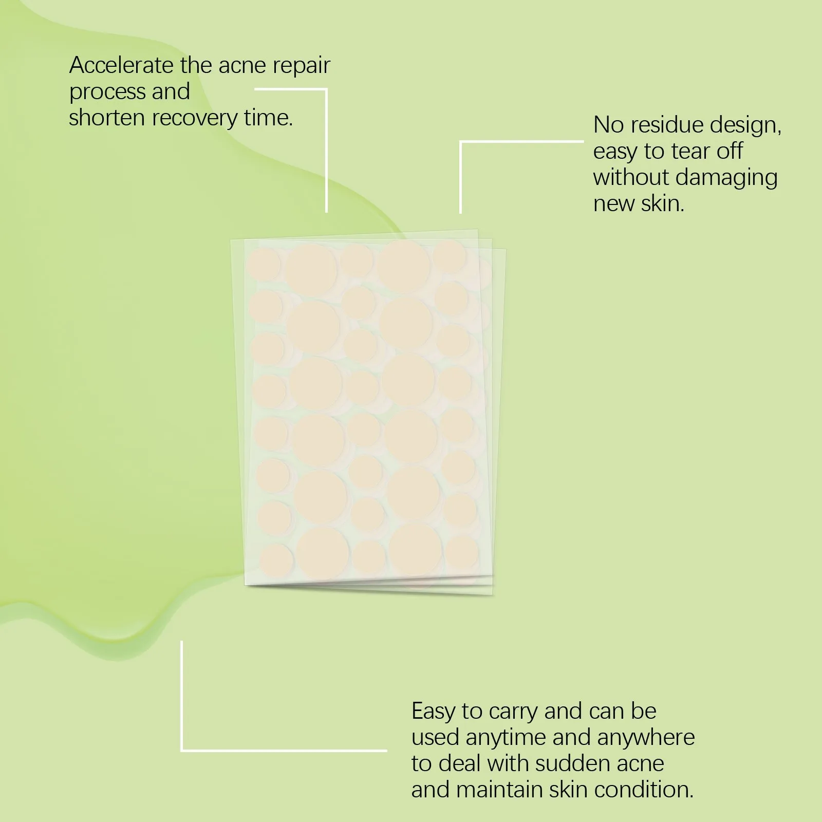 216 шт. патчи от акне для ухода за кожей лица