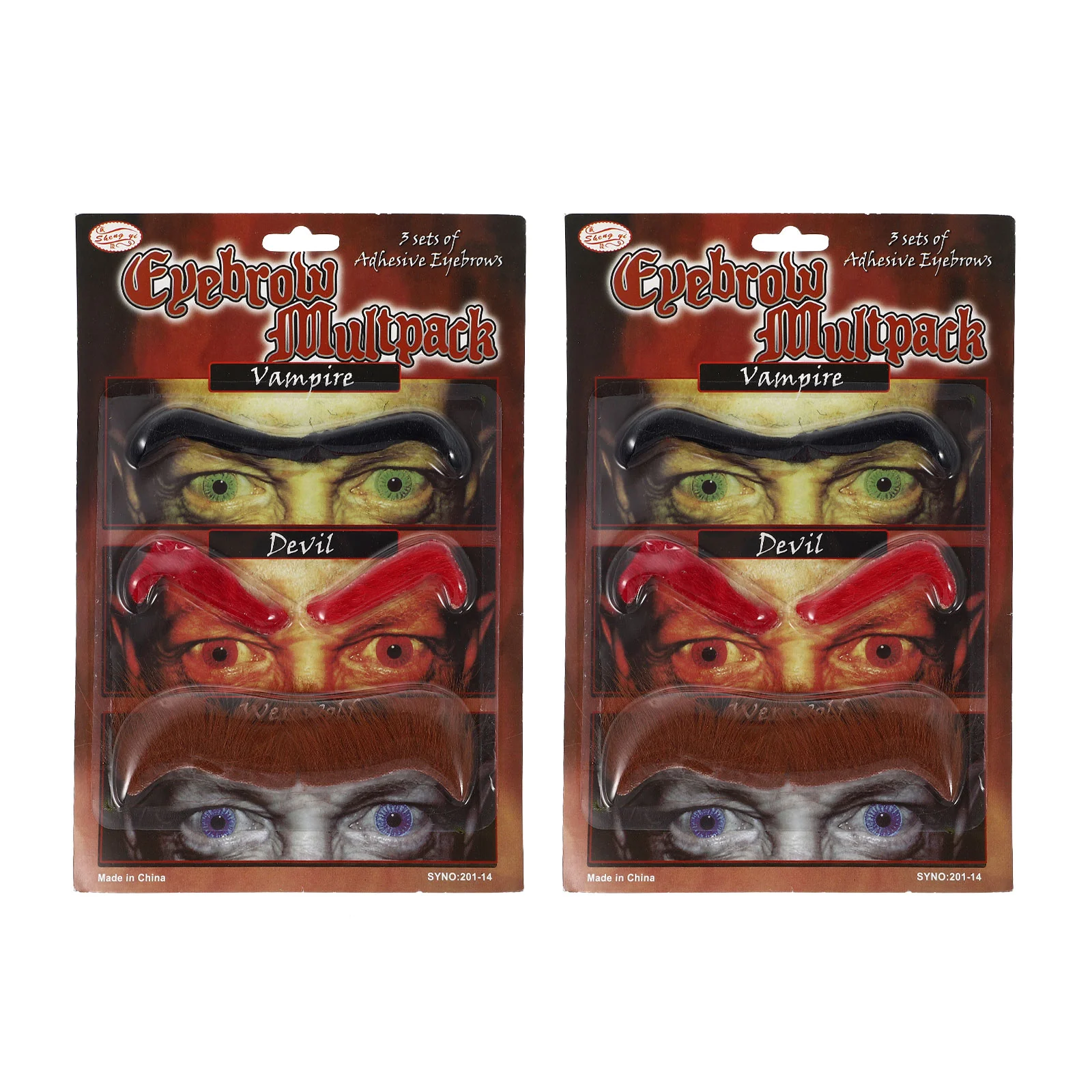 

6 Pairs Eyebrows Novelty Costumes Eyebrows for Party Supplies