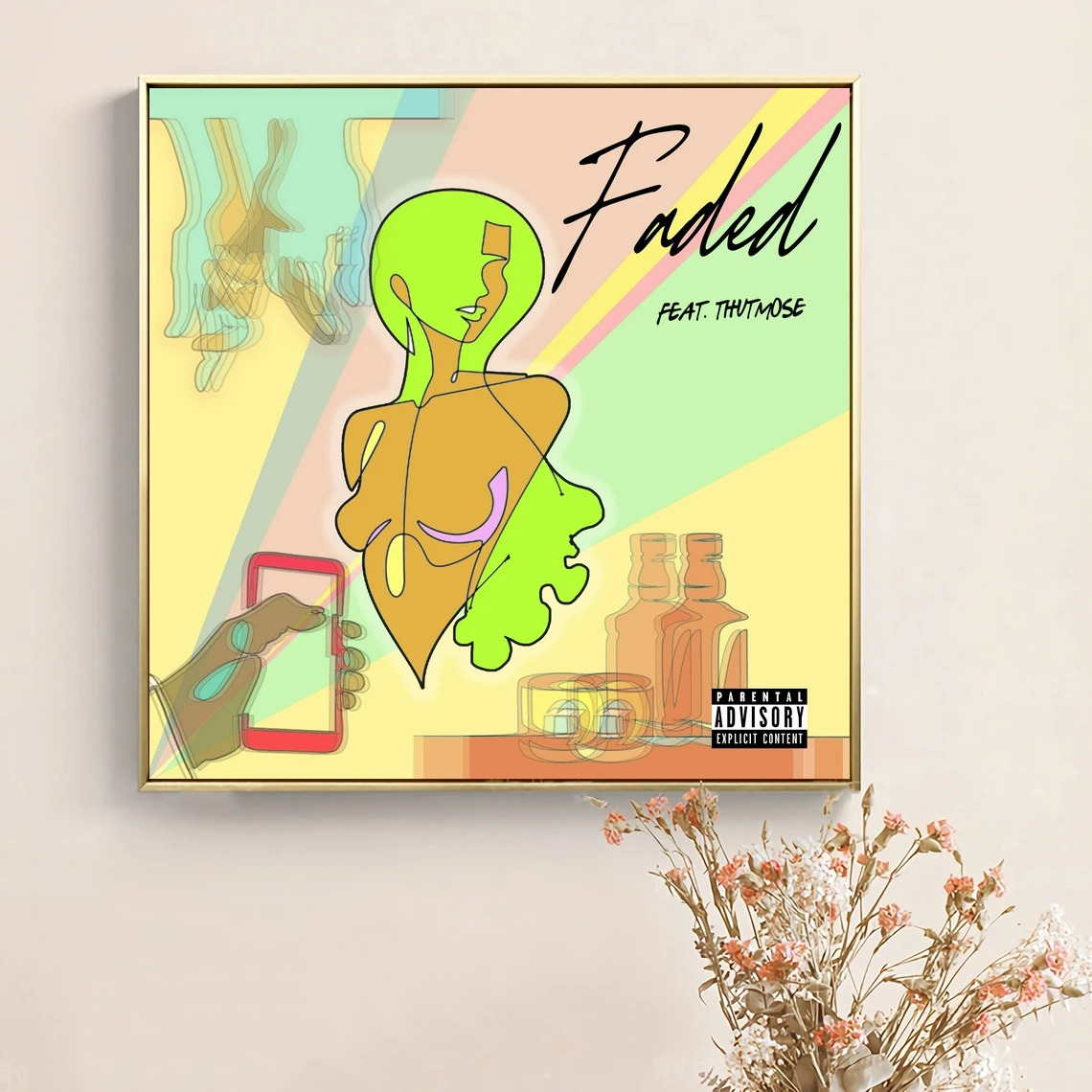 

Alex Mali-Обложка для альбома с выцветшим музыкальным рисунком, холст, постер, певец, звезда, фотопечать, настенная живопись, домашний декор (без ...