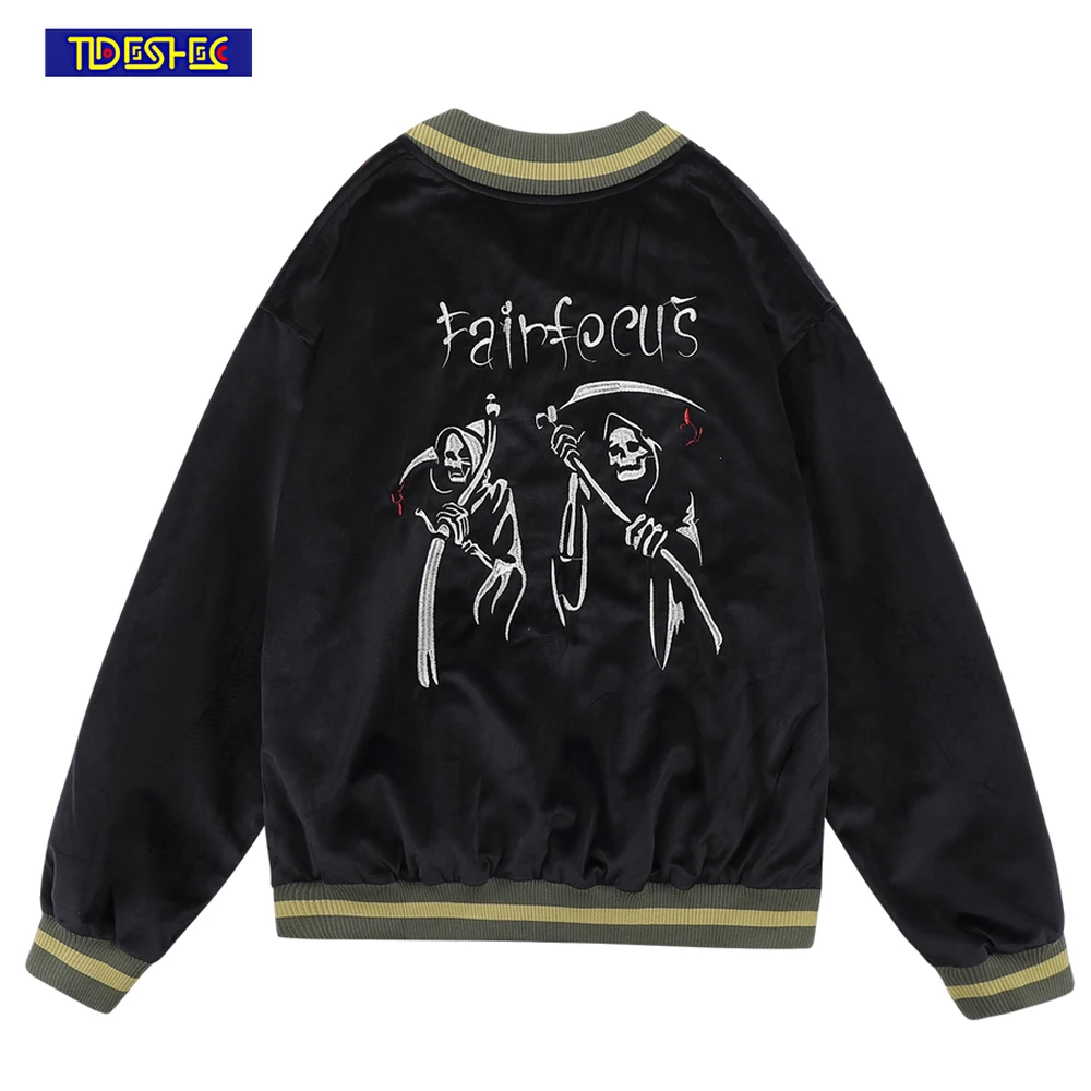 Мужская бейсбольная куртка составного кроя в стиле хип-хоп |