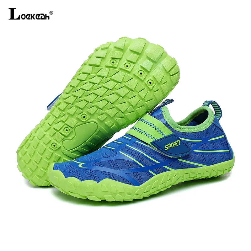 Outdoor Elastic Boy Girl Non Slip Barefoot Aqua Shoe Children Breathable Beach Surfing Boating Wading Shoe Quick-Dry Water Shoe