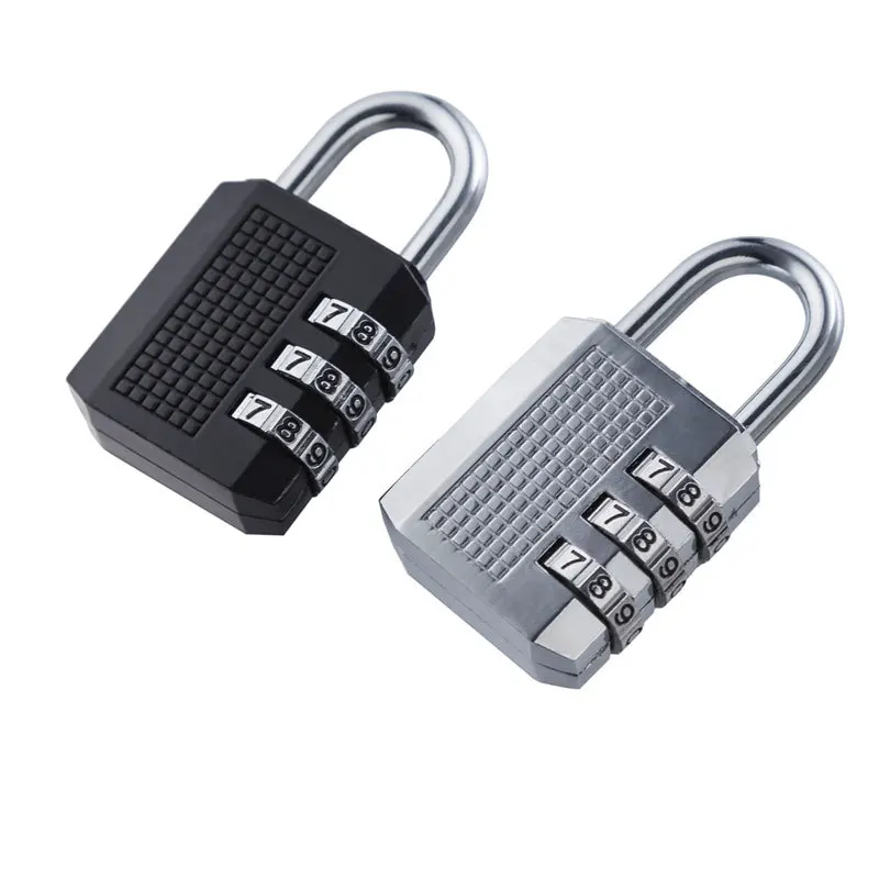 

Amazon, замок для тренажерного зала, цинковый сплав, 3-точечный комбинированный замок, замок для багажа, замок для путешествий, Комбинированный ...