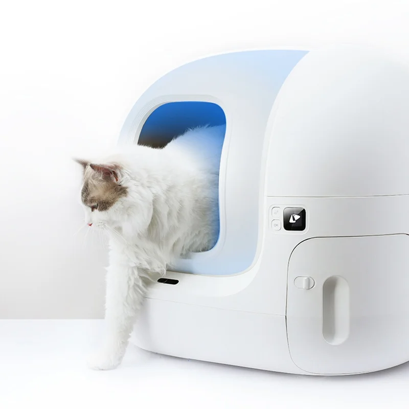 

White Intelligent Wifi Smart Pet Toilet Automatic Cat Litter Box
