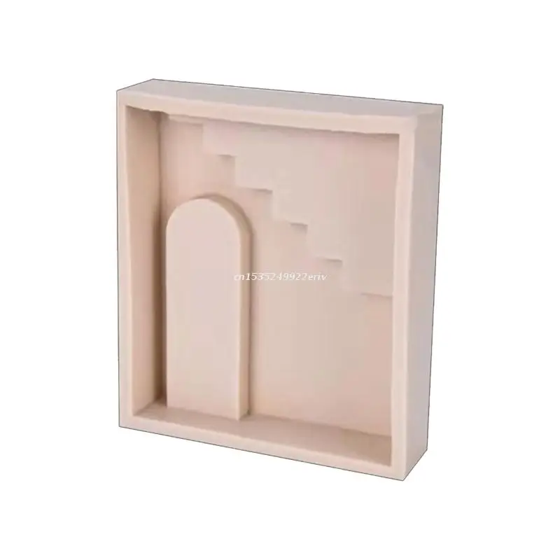 

3D Arch Stairs Silicone Mold DIY Aromatherapy Candle Plaster Soap Making Craft Dropship