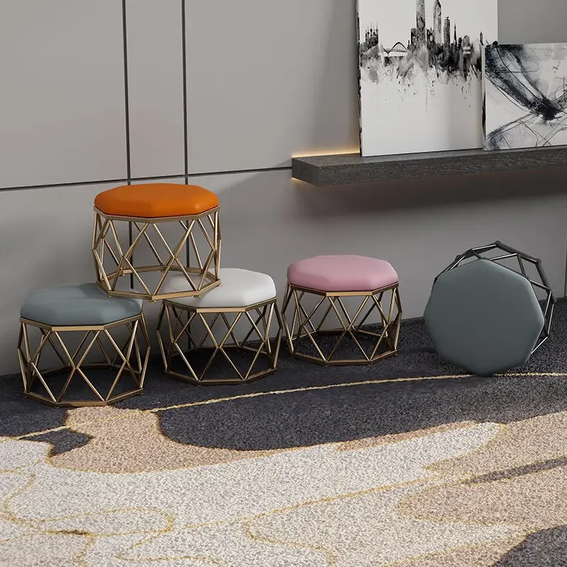 Металлические художественные маленькие табуреты низкий стул маленькая