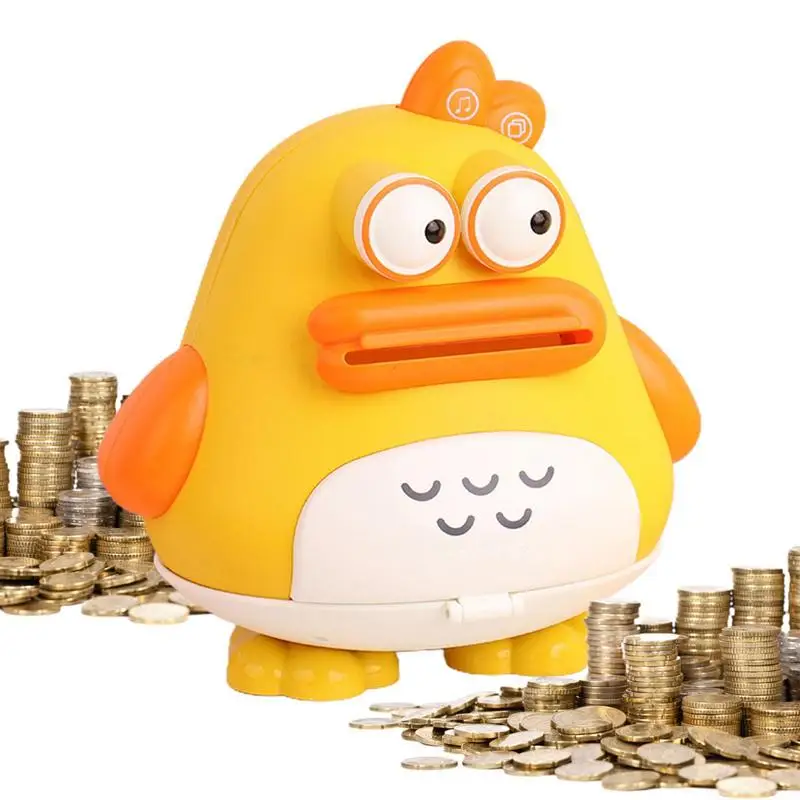 

Kids Money Bank Cartoon Cute Duck Coin Banks Desirable & Depositable Money Saving Box With Large-diameter Deposit Opening