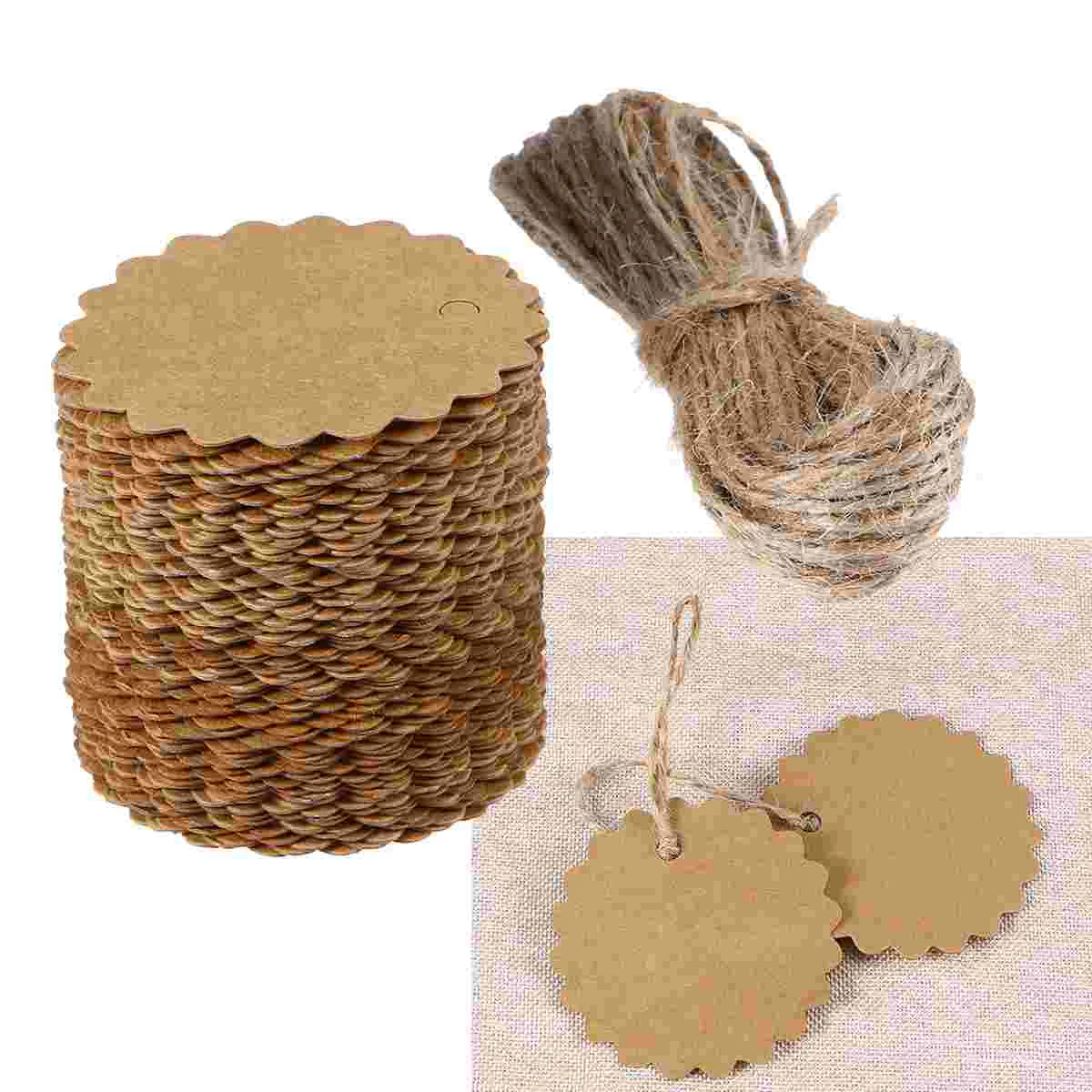 

Tags Paper Tag Gift Kraft Craft Blank Round Labels Label Available Diy Brown Hanging Party Favor Premium Stickers Jewelry Treats